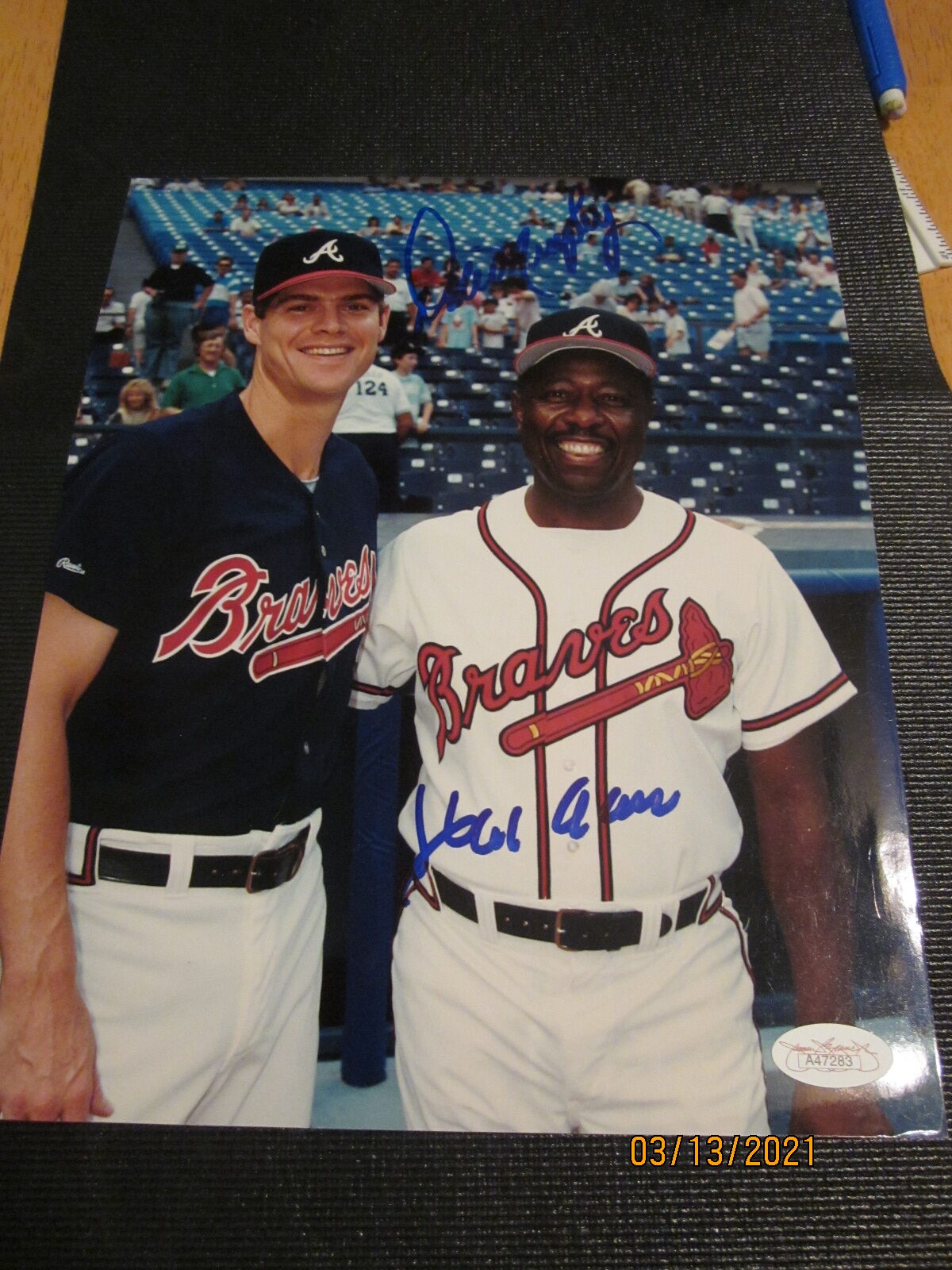 Hank Aaron and Dale Murphy Autographed Photo